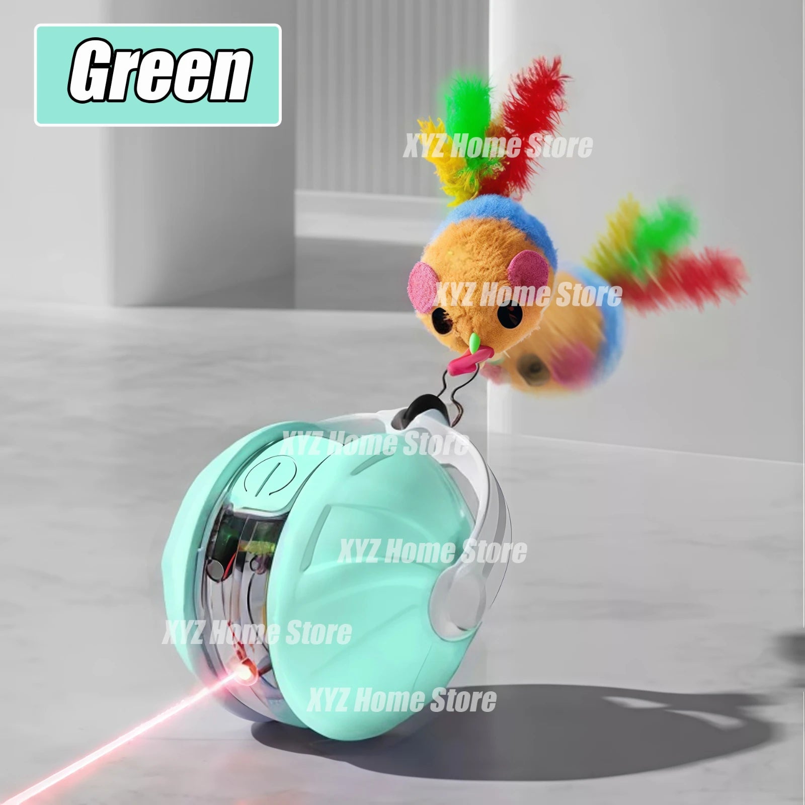 Balle interactive automatique pour chats