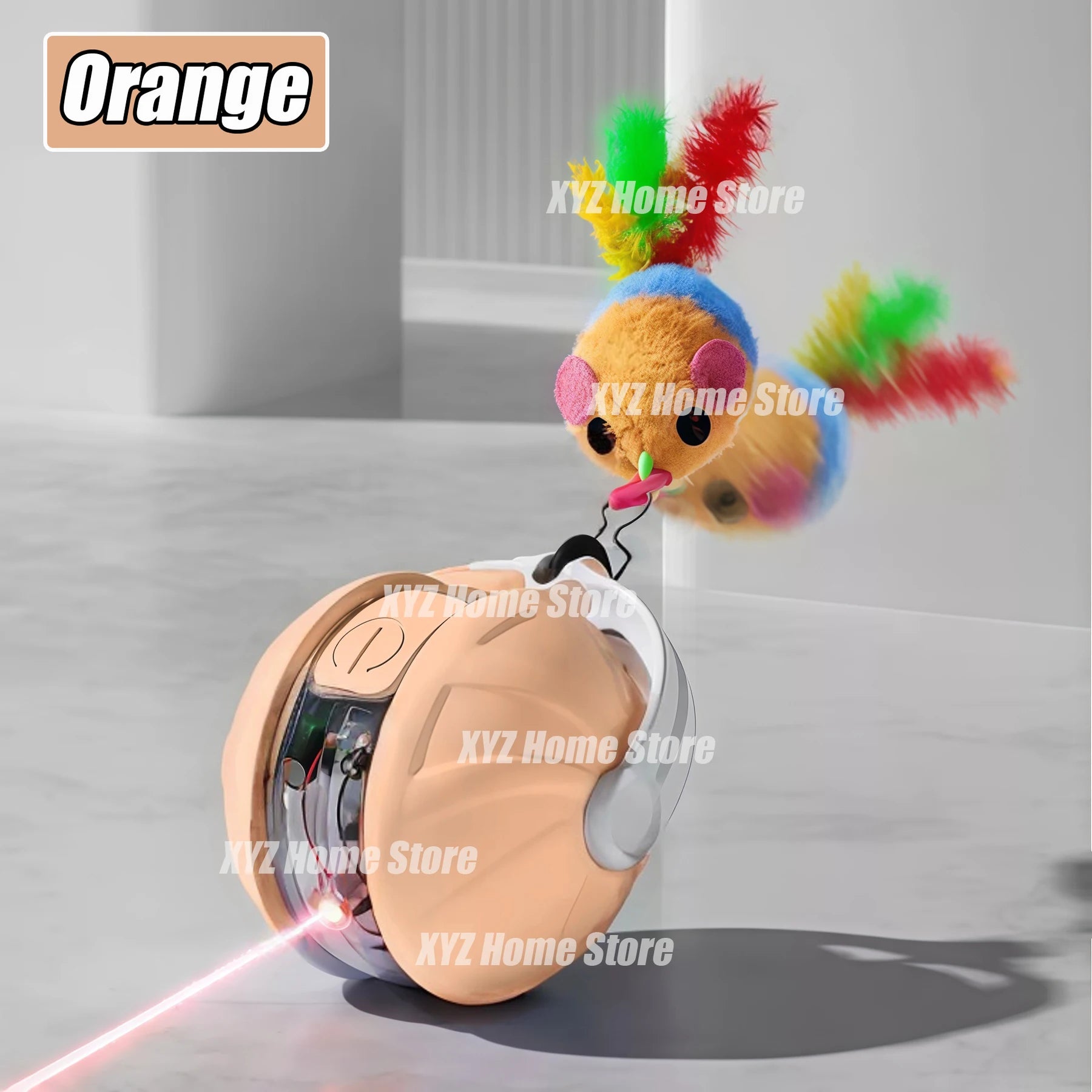 Balle interactive automatique pour chats