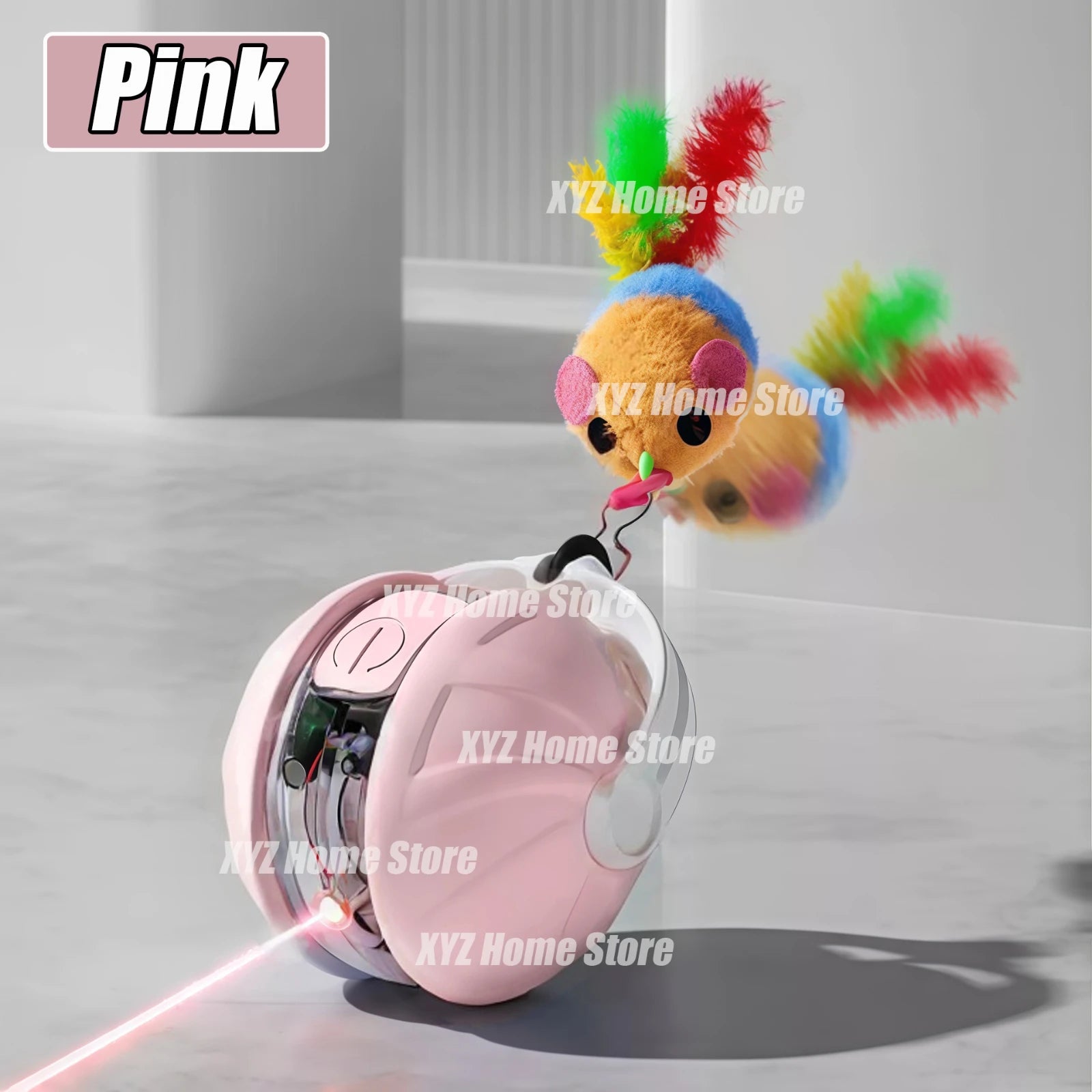 Balle interactive automatique pour chats