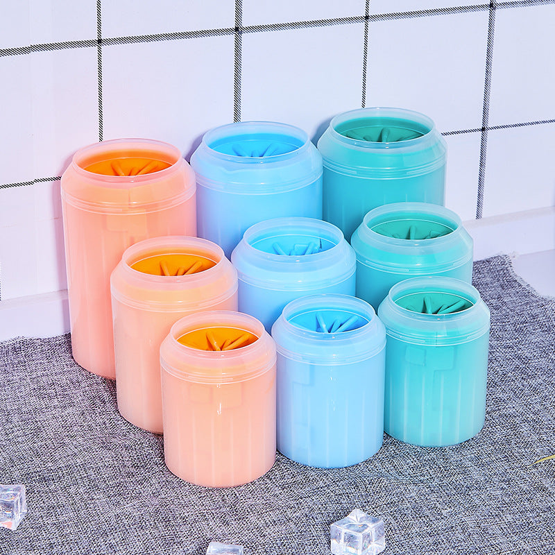 Lave-pattes portable pour chiens et chats